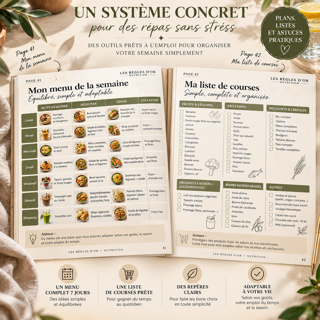 NUTRITION — Bien manger au quotidien